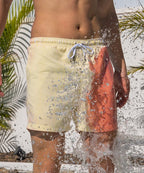 Sea'sons Striped Swimshort Orange Yellow