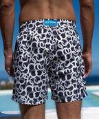 Sea'sons Pattern Swimshort Darkgrey