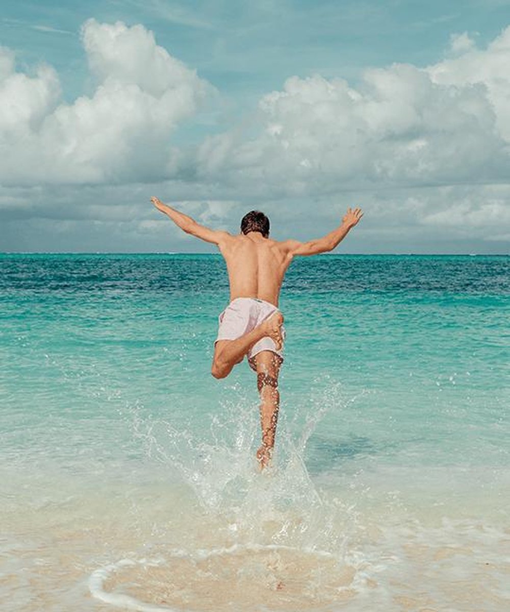 Sea'sons Liquid Lines Swimshort Purple Pink