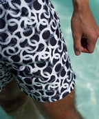 Sea'sons Pattern Swimshort Darkgrey