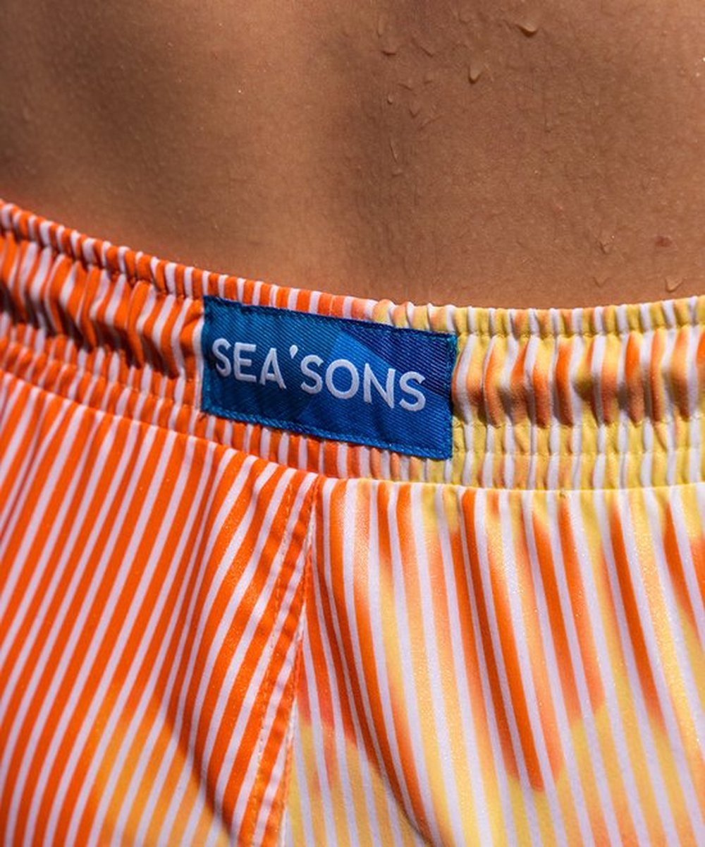 Sea'sons Striped Swimshort Orange Yellow