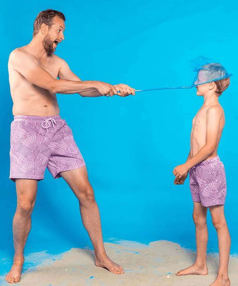 Sea'sons Liquid Lines Swimshort Purple Pink