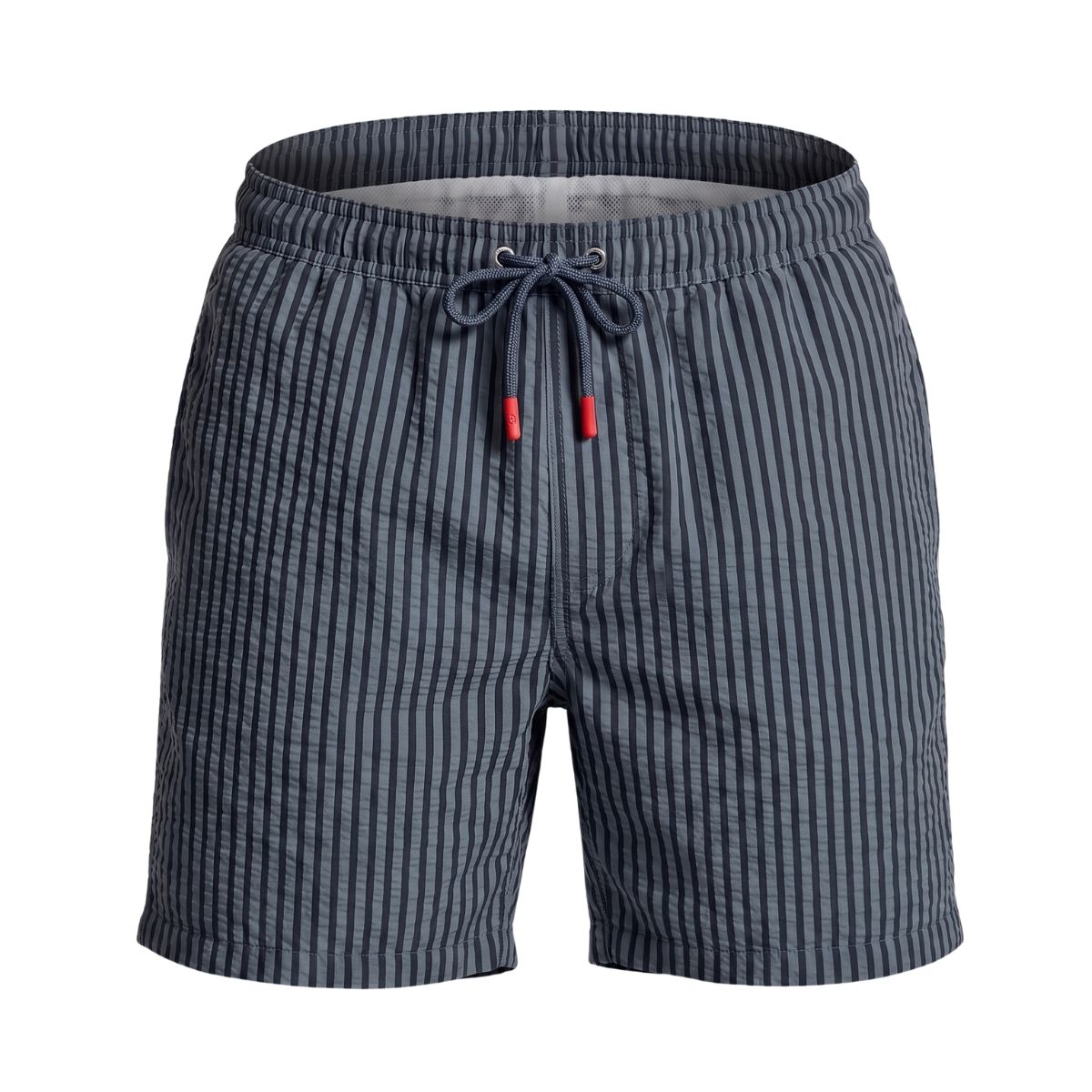 Zwemshort Paros Seersucker - Grijsblauw/Navy