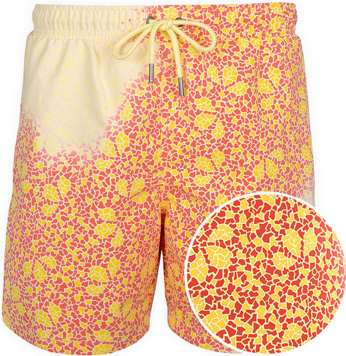 Sea'sons Mosaic Swimshort Yellow red