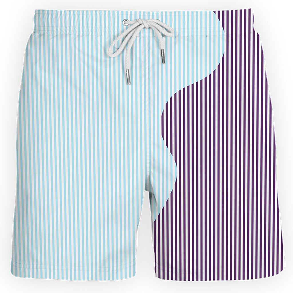 Sea'sons Striped Swimshort Cherry blue