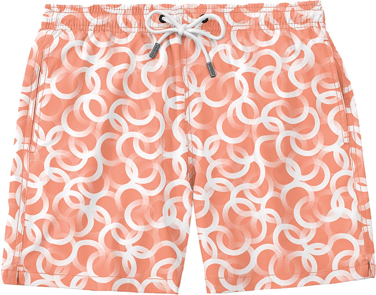 Sea'sons Pattern Swimshort Koraal