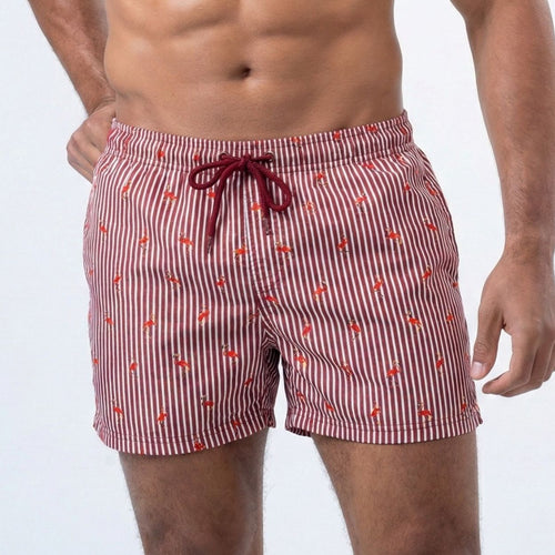 Swimshort Key Largo - Red/White