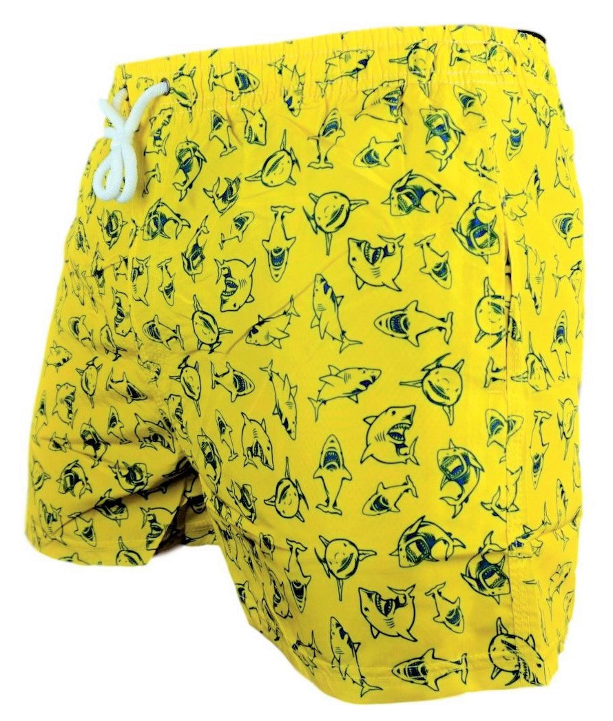 Zwemshort Sharks Yellow