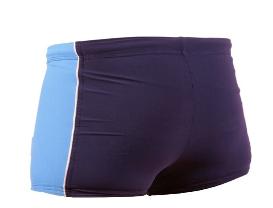 Zwemboxer Tiret Blue met pocket en rits