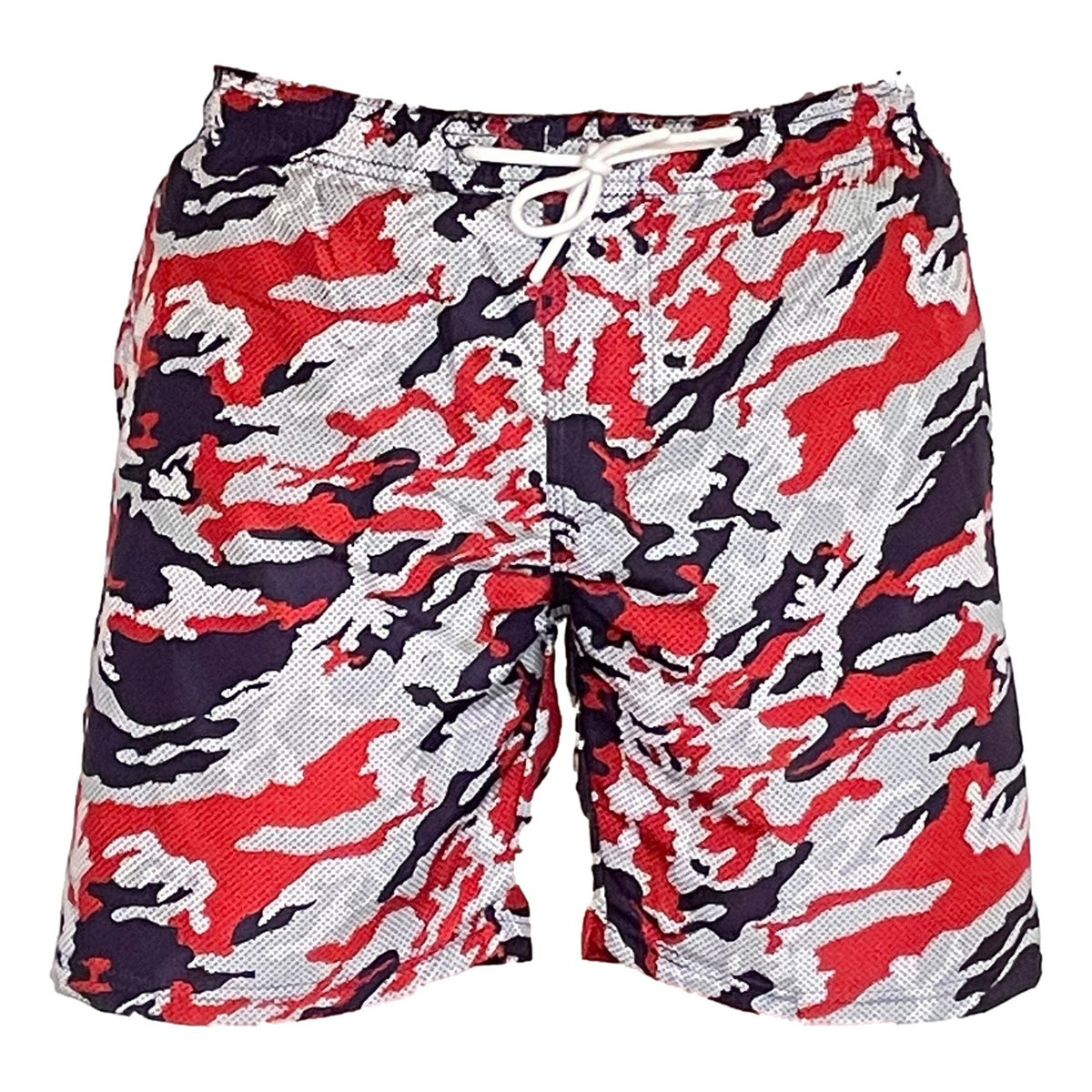 Zwemshort Camouflage Toscane rood