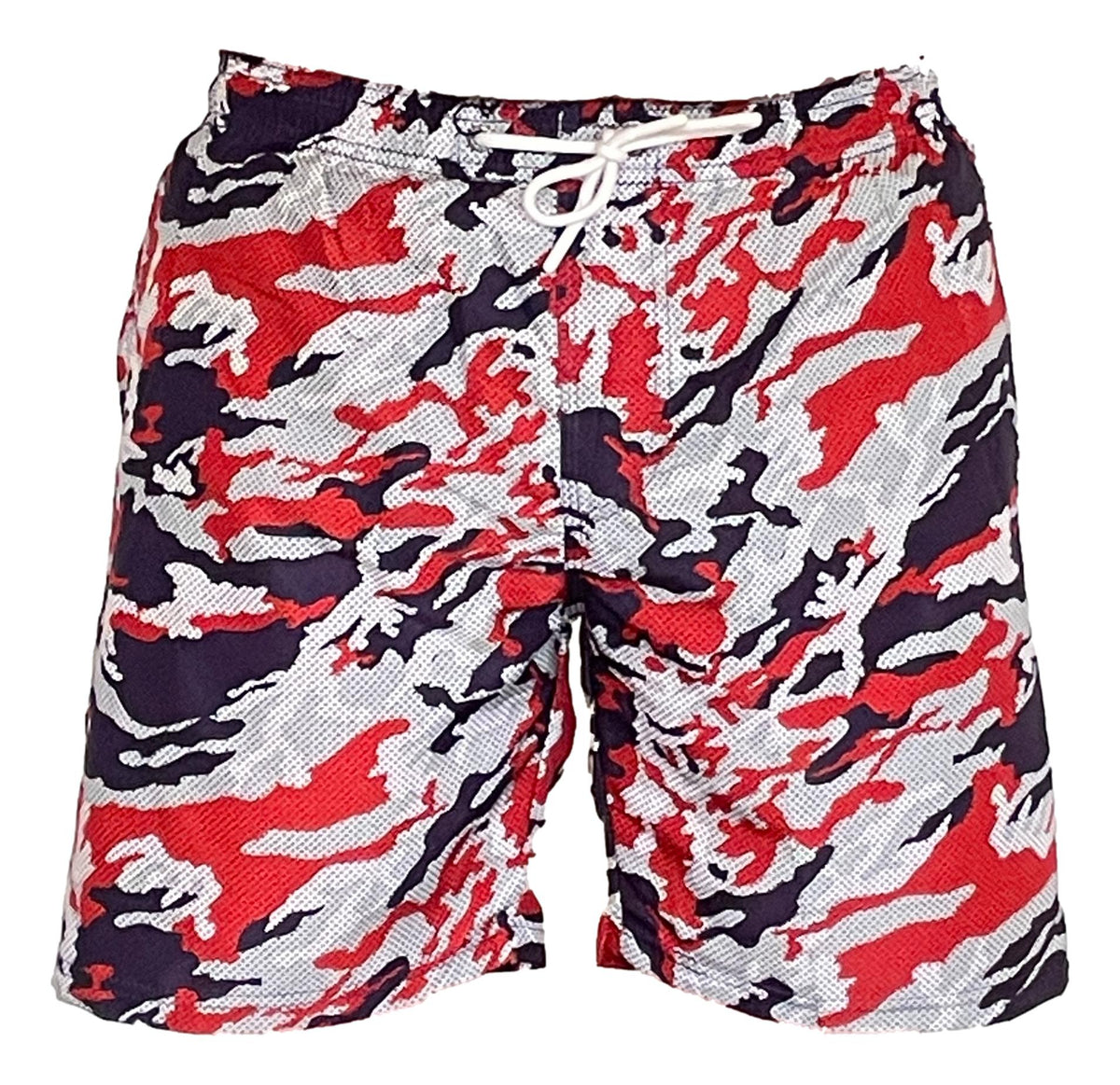 Zwemshort Camouflage Toscane rood