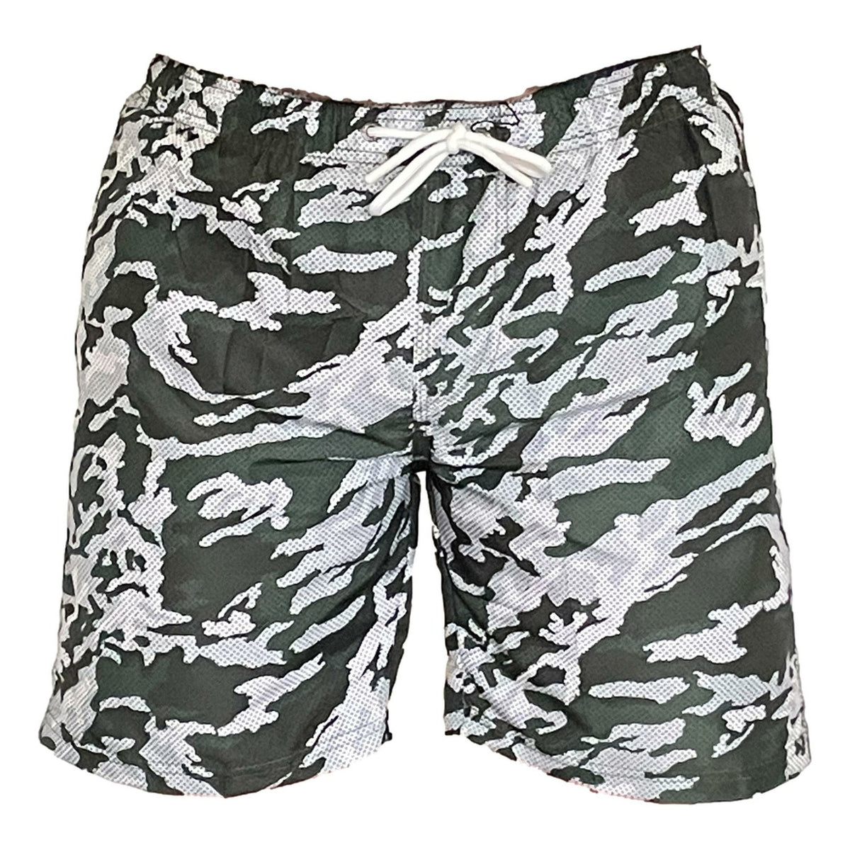 Zwemshort Camouflage Toscane groen