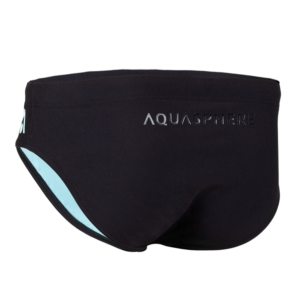 Essential zwemslip 8 CM - Black / Light Blue