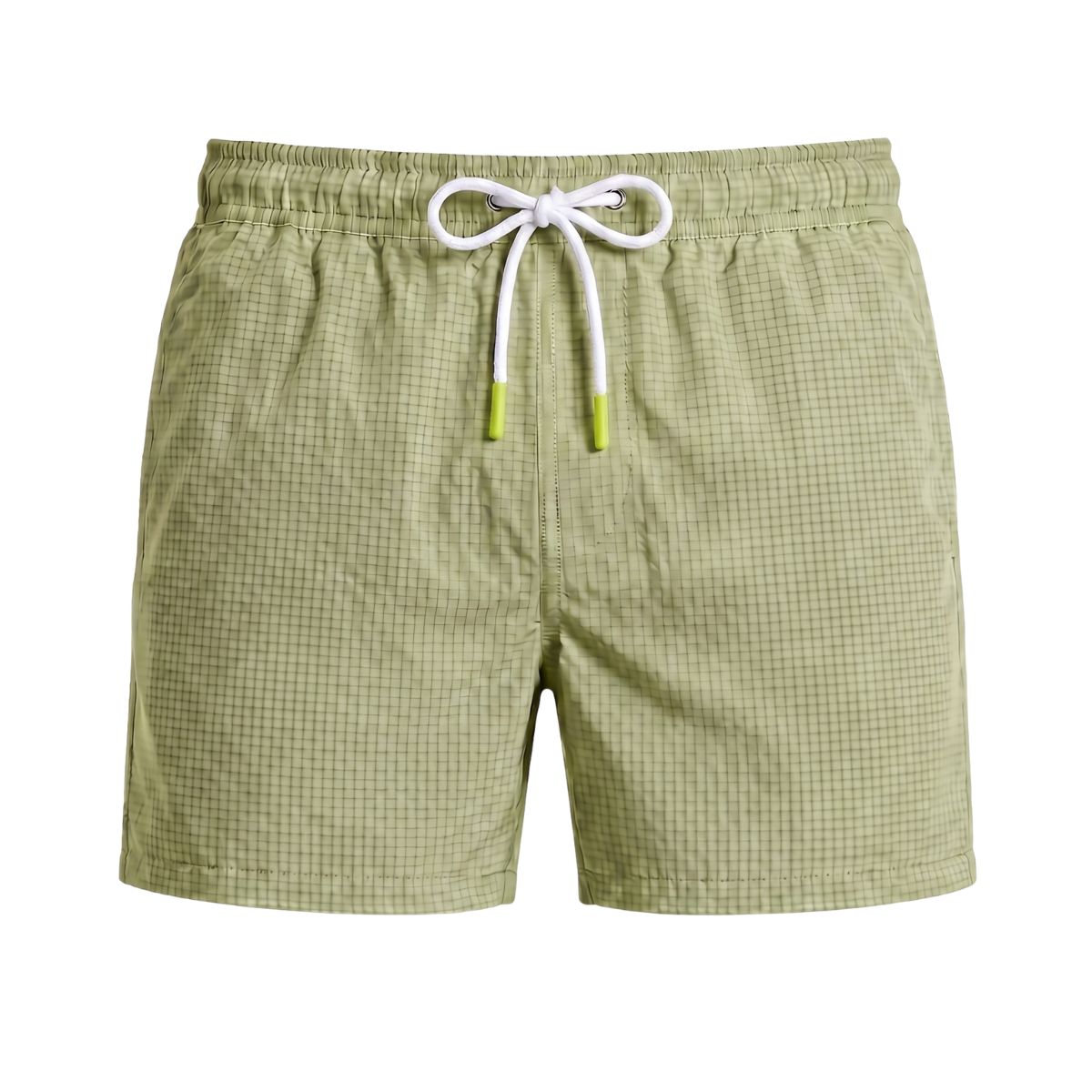 Tropea Seersucker Zwembroek - Olijfgroen