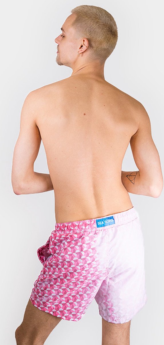 Sea'sons Swimshort Geometric Red