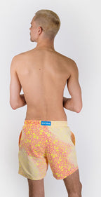 Sea'sons Mosaic Swimshort Yellow red
