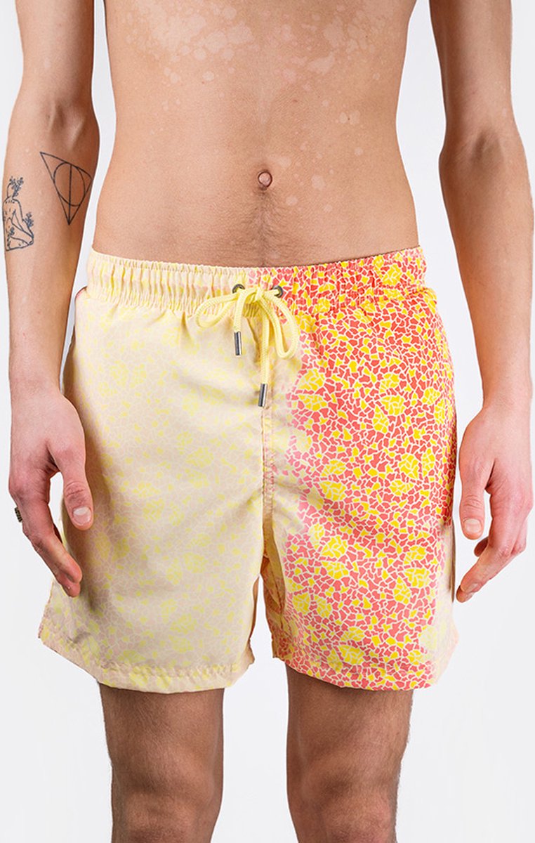 Sea'sons Mosaic Swimshort Yellow red