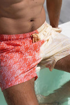 Sea'sons Pattern Swimshort Coral Yellow