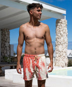 Sea'sons Pattern Swimshort Coral Yellow