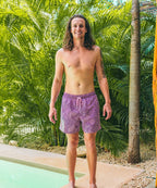 Sea'sons Liquid Lines Swimshort Purple Pink