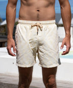 Sea'sons Pattern Swimshort Coral Yellow