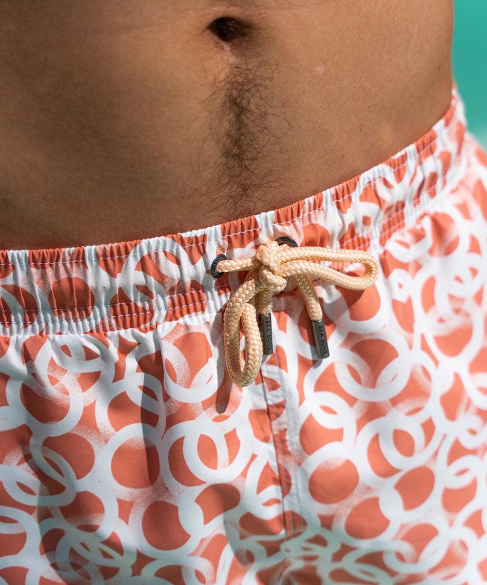 Sea'sons Pattern Swimshort Koraal