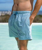 Sea'sons Striped Swimshort Blue White