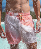 Sea'sons Striped Swimshort Coral White