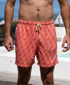 Sea'sons Pattern Swimshort Coral Yellow
