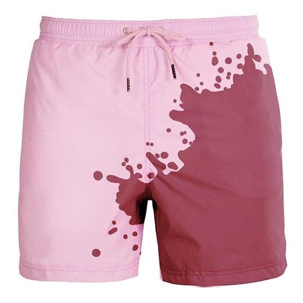 Sea'sons Swimshort Color Changing Bordeaux Pink